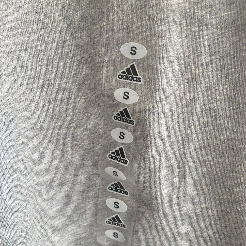 Adidas Light Gray Men's Tee - Picture 2 of 5